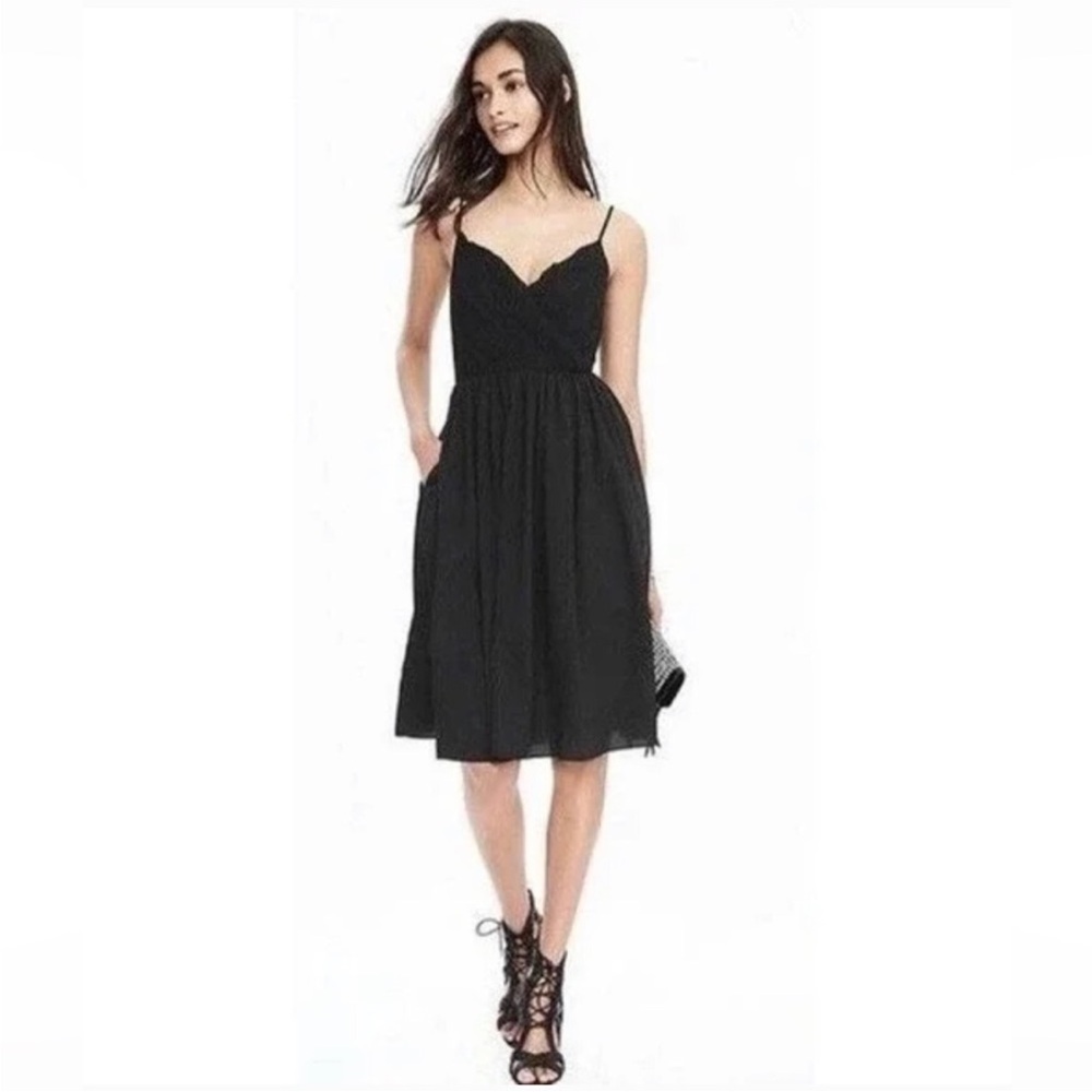 Banana Republic Black Midi Dress
